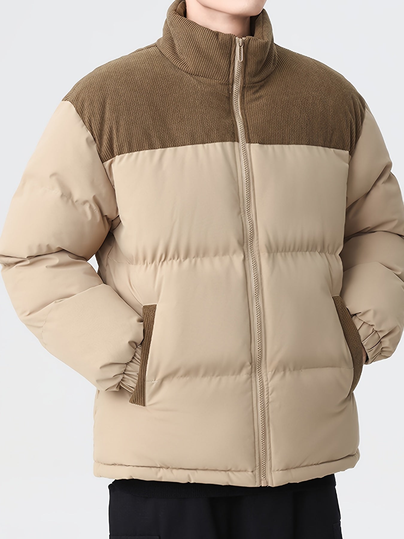 Corduroy Puffer Coat