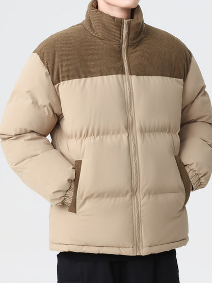 Corduroy Puffer Coat