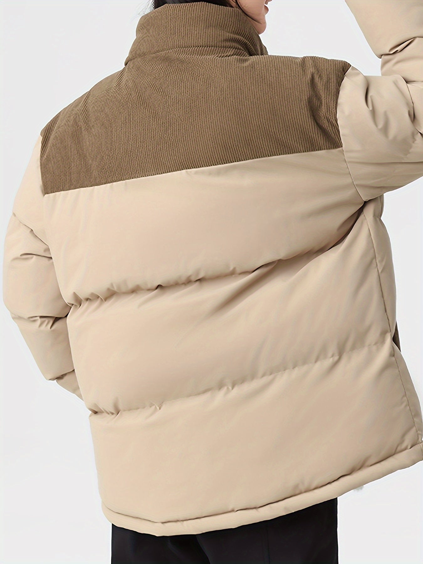 Corduroy Puffer Coat