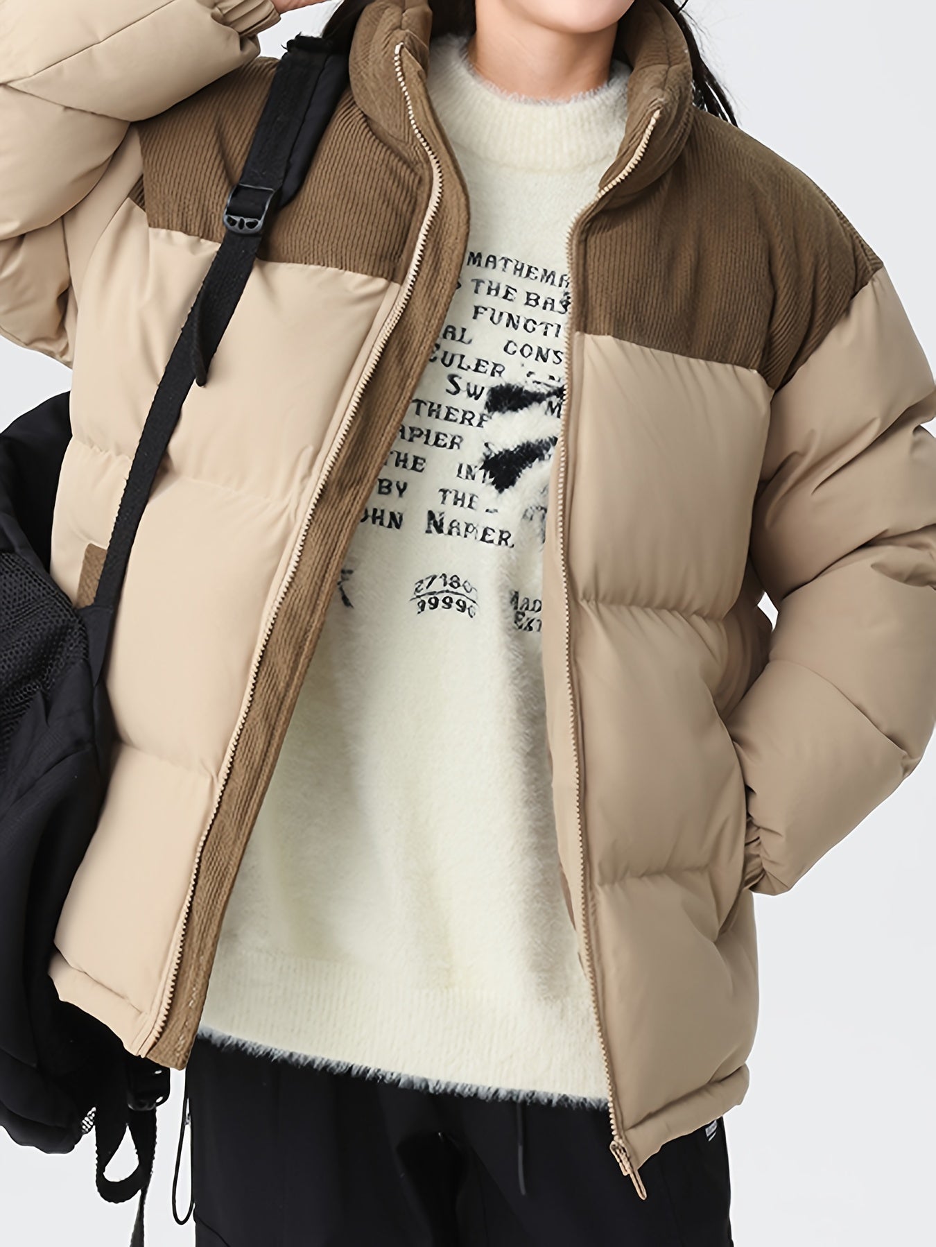 Corduroy Puffer Coat