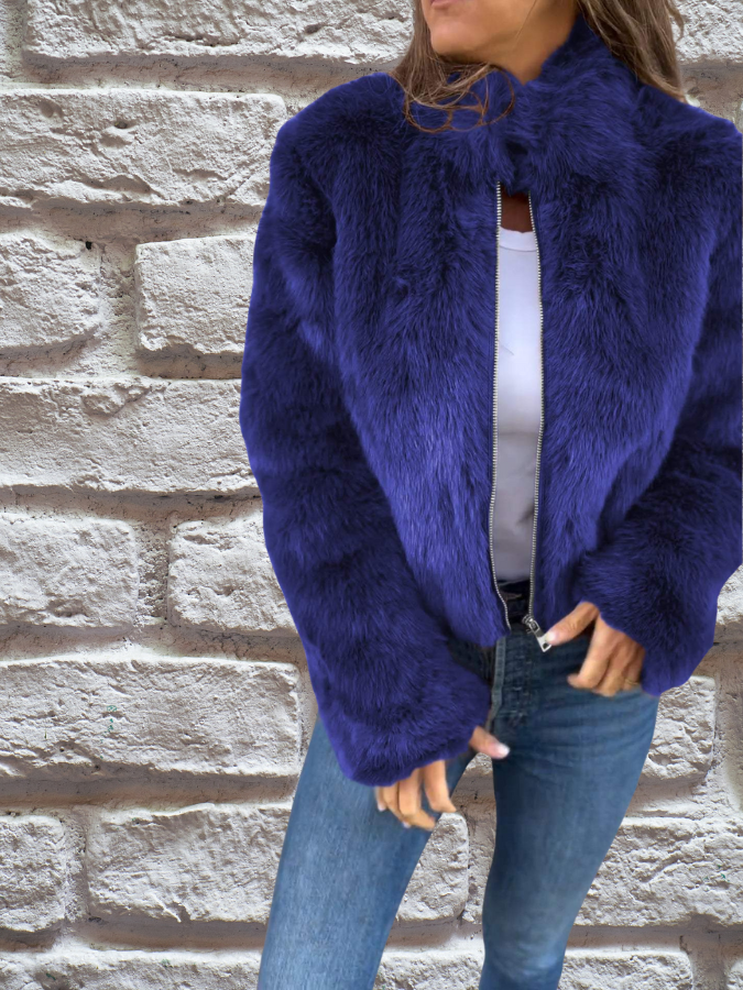 Mocha Glam Fur Jacket