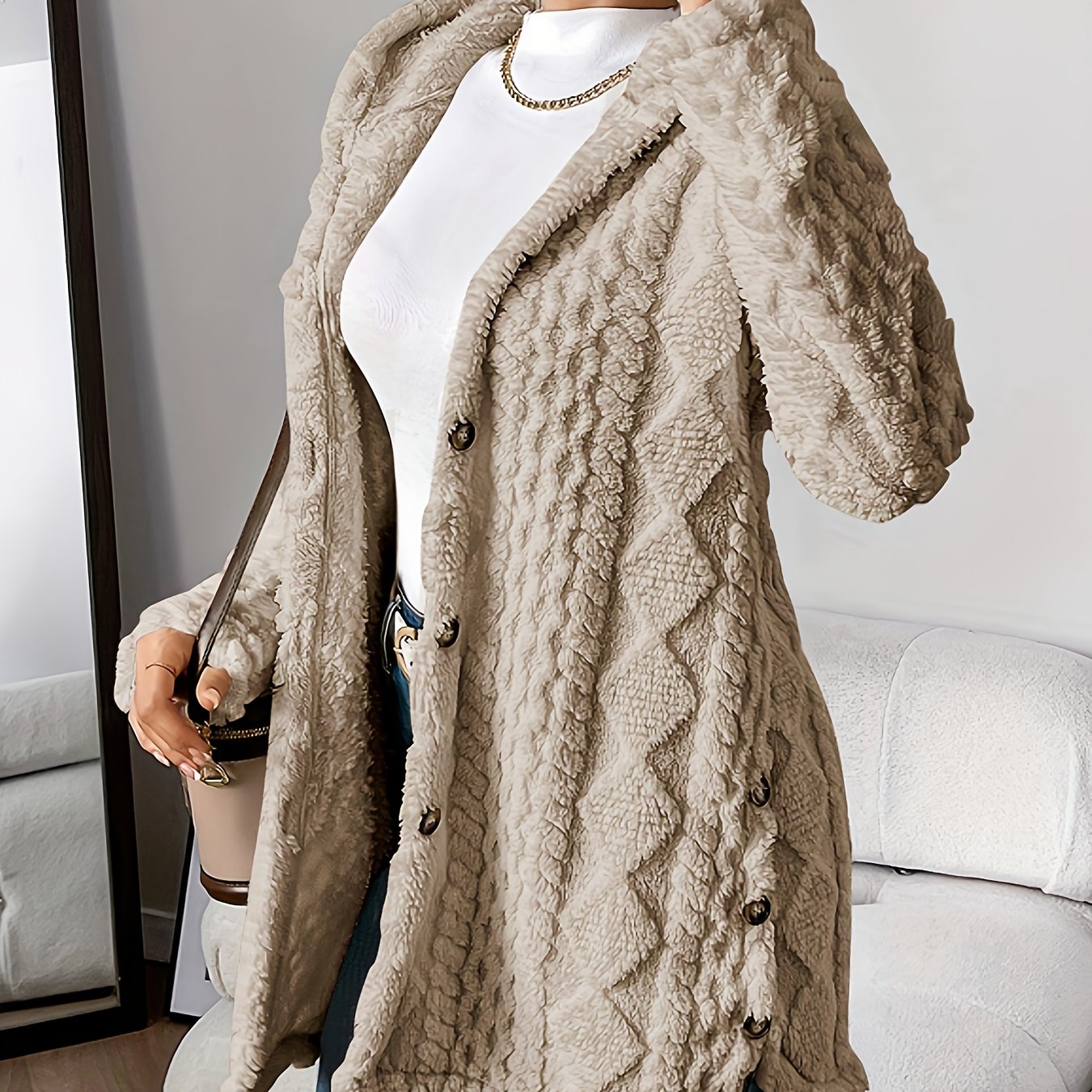 Livia Long Teddy Knit