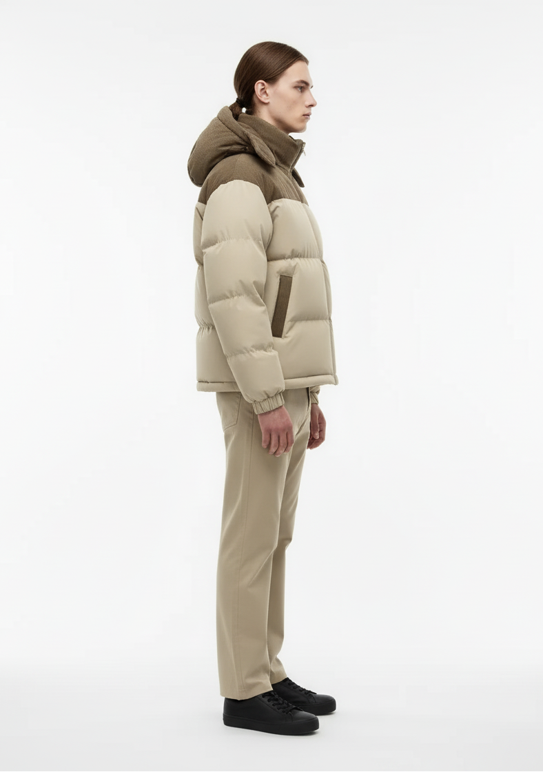 Corduroy Puffer Coat