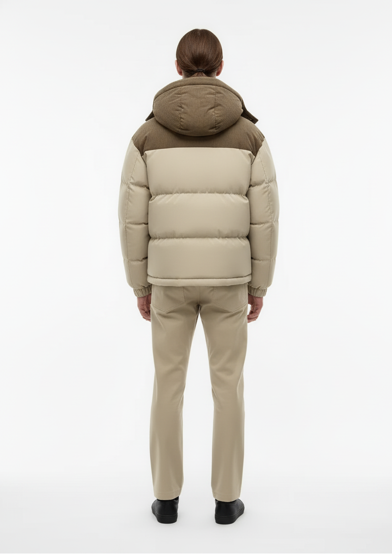Corduroy Puffer Coat