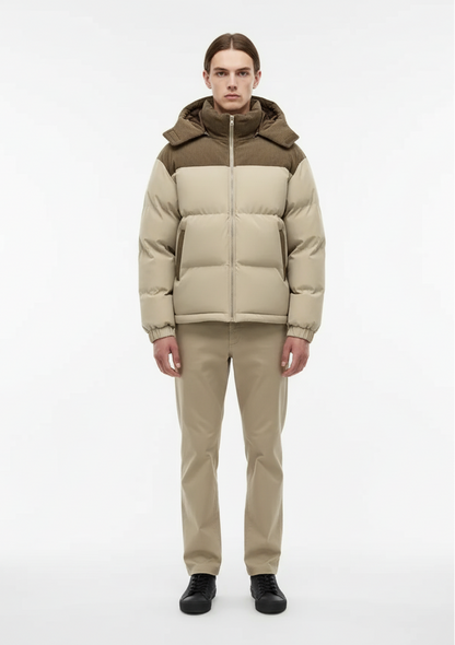 Corduroy Puffer Coat