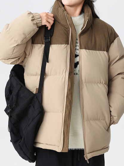 Corduroy Puffer Coat